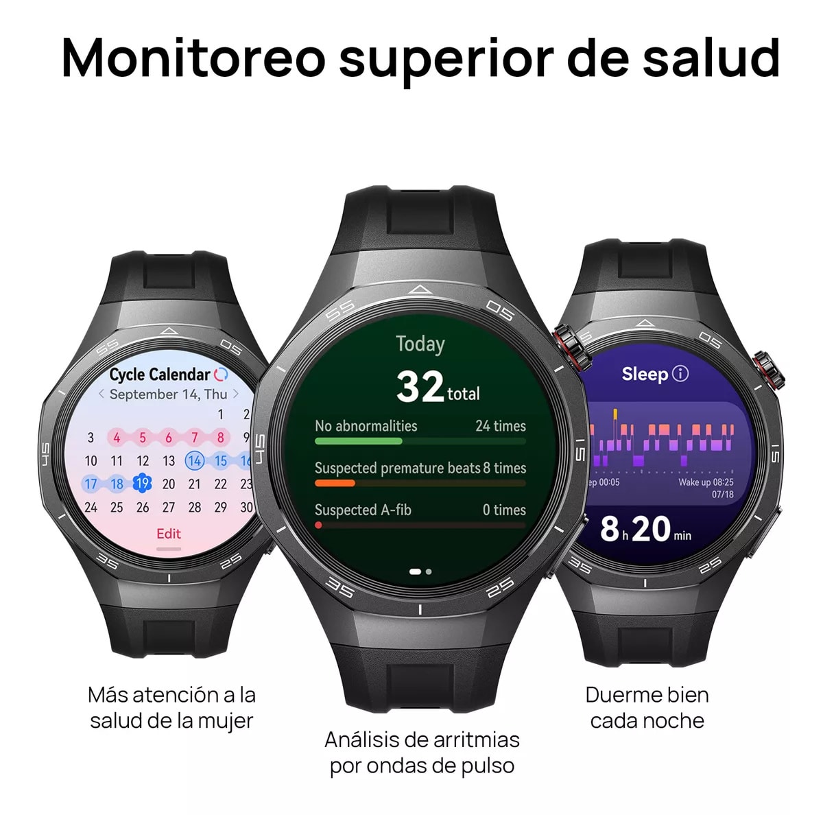 Smartwatch Huawei Watch GT 5 Pro 46mm Correa Silicona Negra6