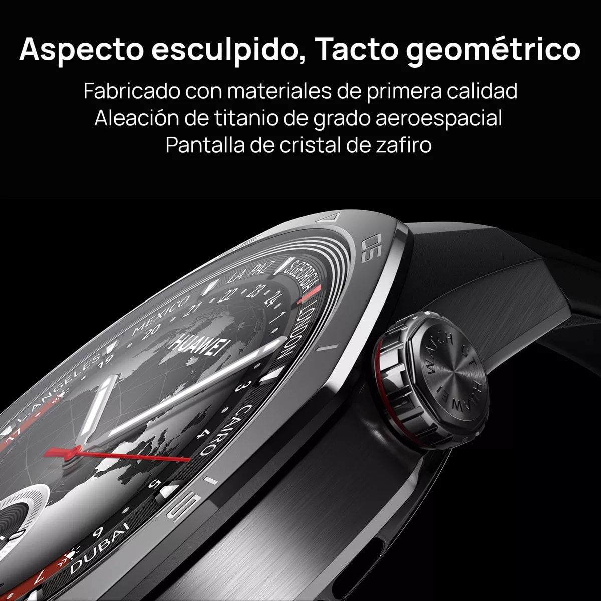Smartwatch Huawei Watch GT 5 Pro 46mm Correa Silicona Negra5
