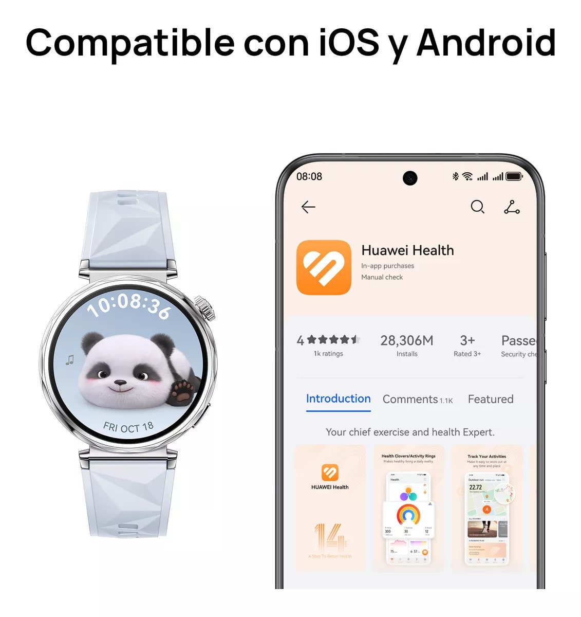 Smartwatch Huawei Watch GT 5 41mm Correa Azul8