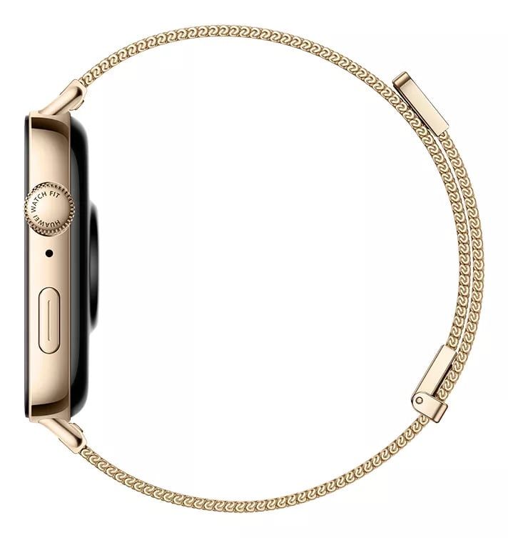 Smartwatch Huawei Watch FIT 3 Con Correa Milanés Dorada6