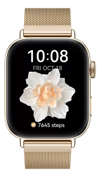 Smartwatch Huawei Watch FIT 3 Con Correa Milanés Dorada2