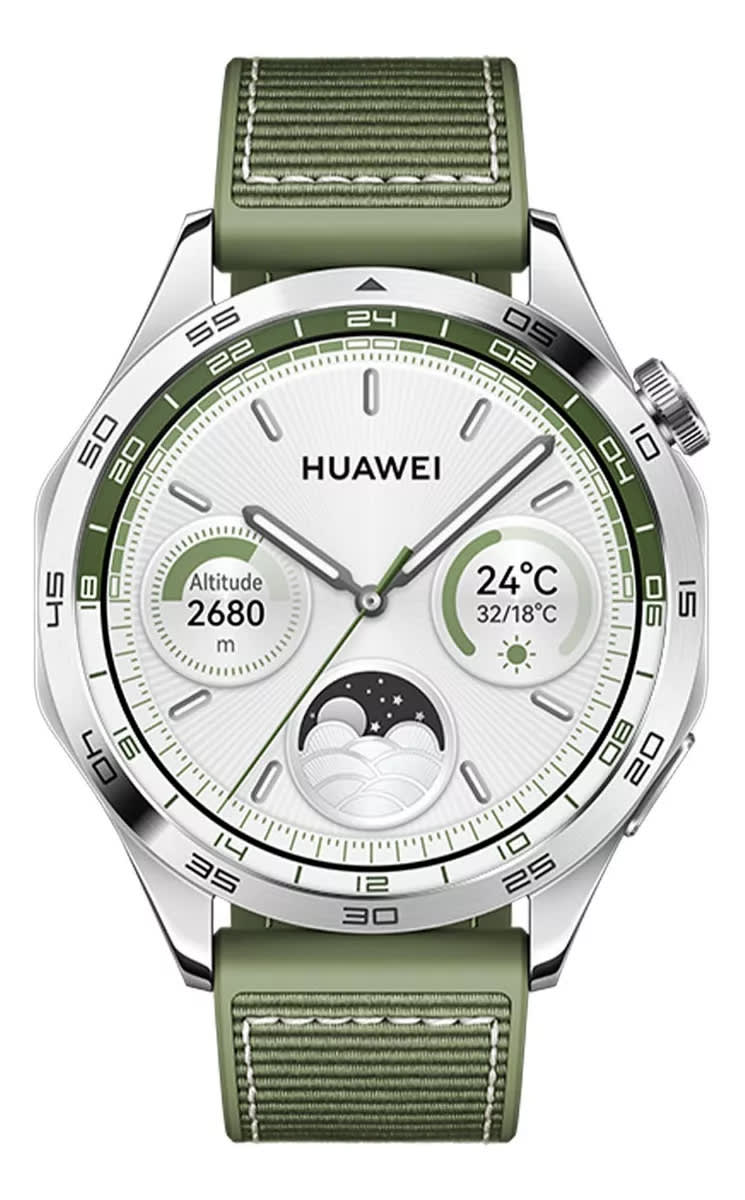 Smartwatch Huawei GT 4 46mm Correa Silicona Verde Bosque2