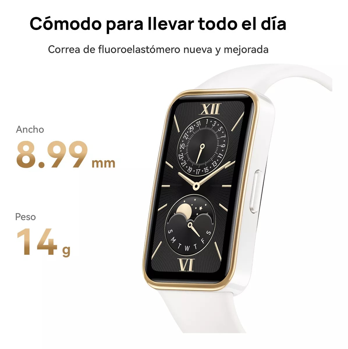 Smartwatch Huawei Band 9 Correa Silicona blanco7