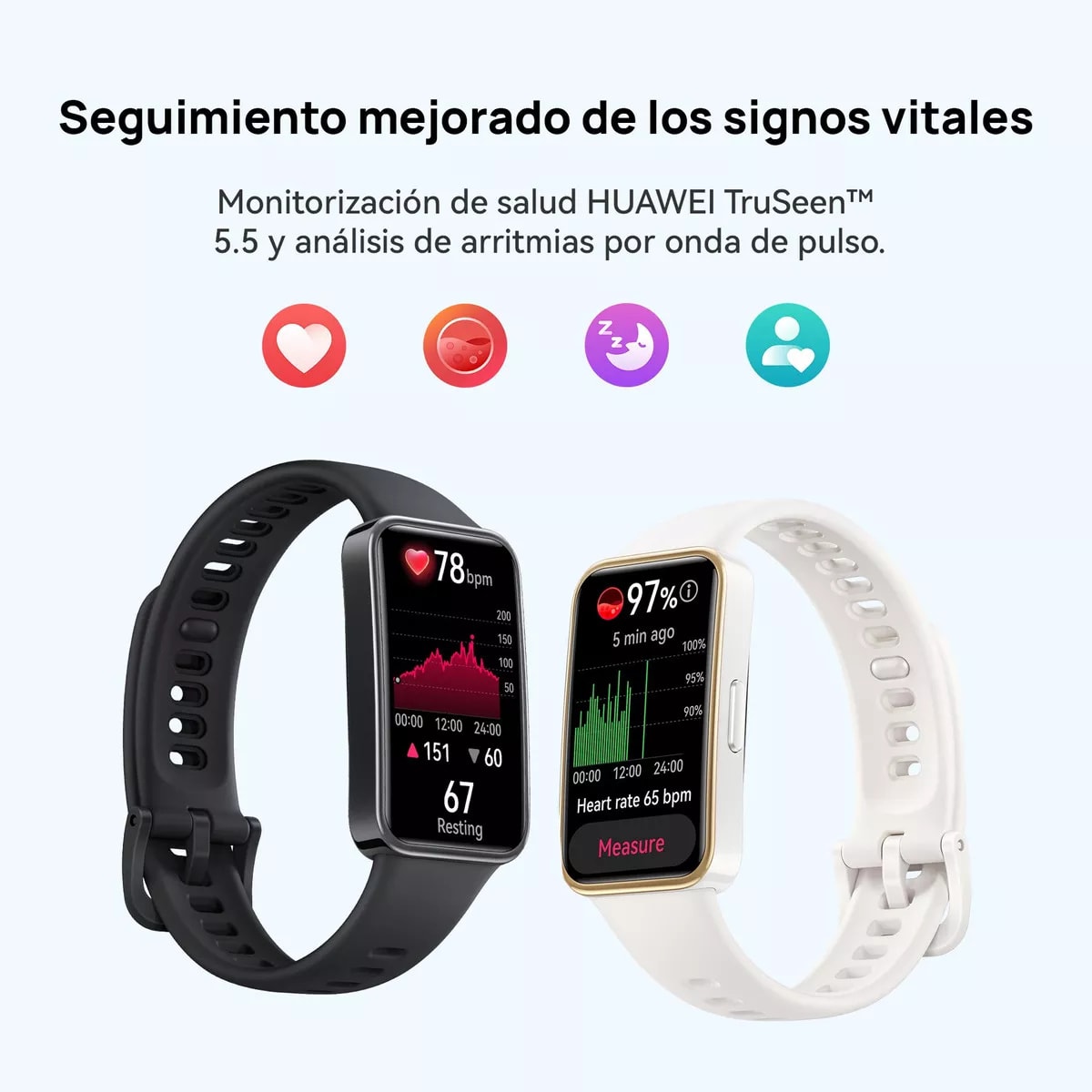 Smartwatch Huawei Band 9 Correa Silicona blanco8