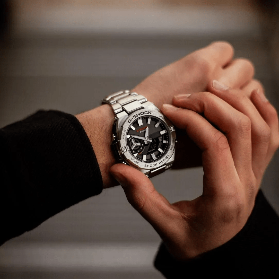 Reloj G-SHOCK GST-B500D-1A Resina/Acero Hombre Plateado2