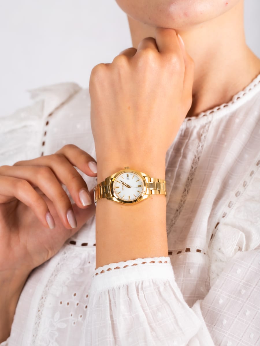 Reloj SEIKO SUR632P1 Cuarzo Acero Mujer Dorado8