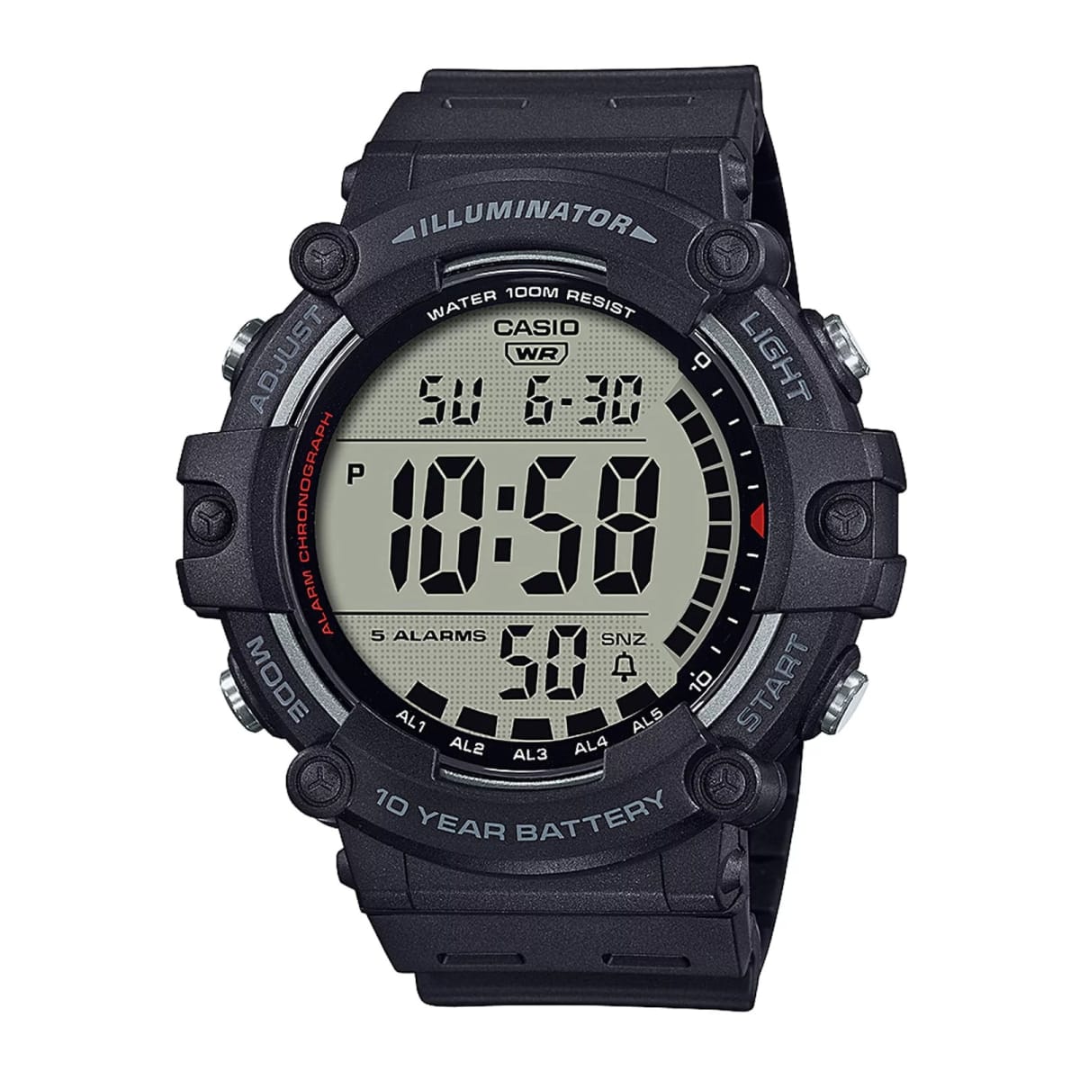 Reloj CASIO Regular AE-1500WH-1A Resina Juvenil Negro1