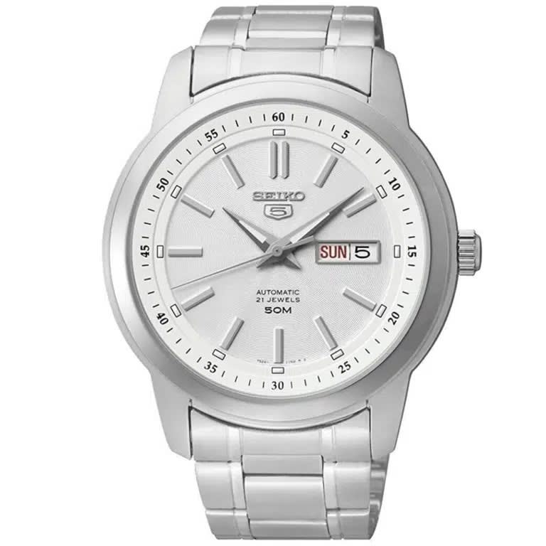 Reloj SEIKO 5 SNKM83K1 Automático Acero Hombre Plateado1