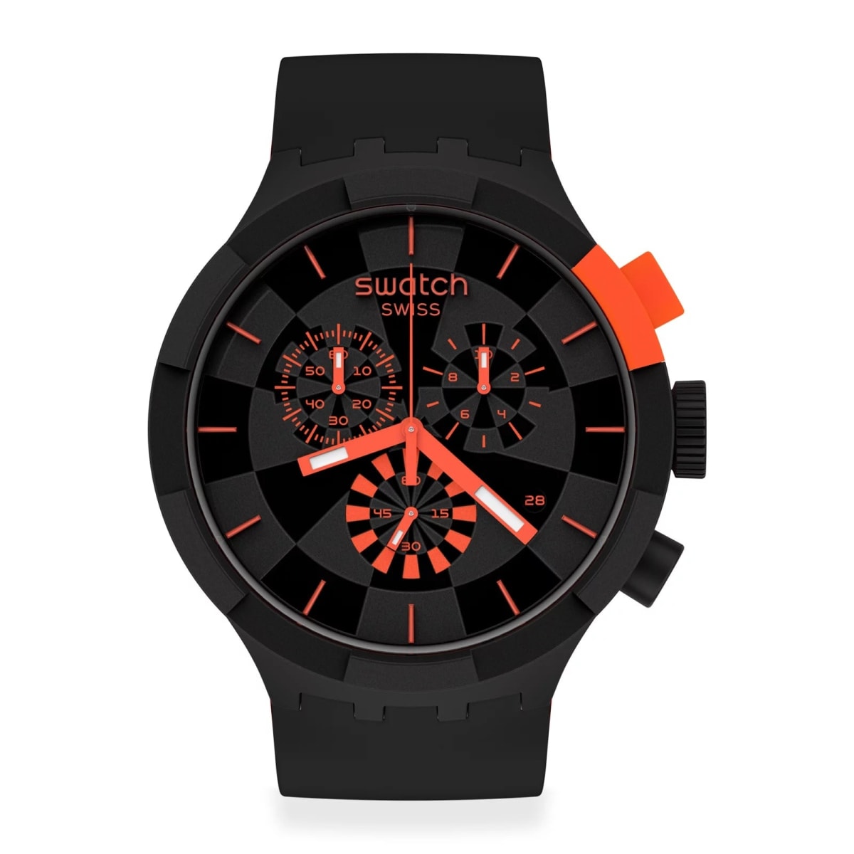 Reloj SWATCH CHECKPOINT RED SB02B402 Negro1