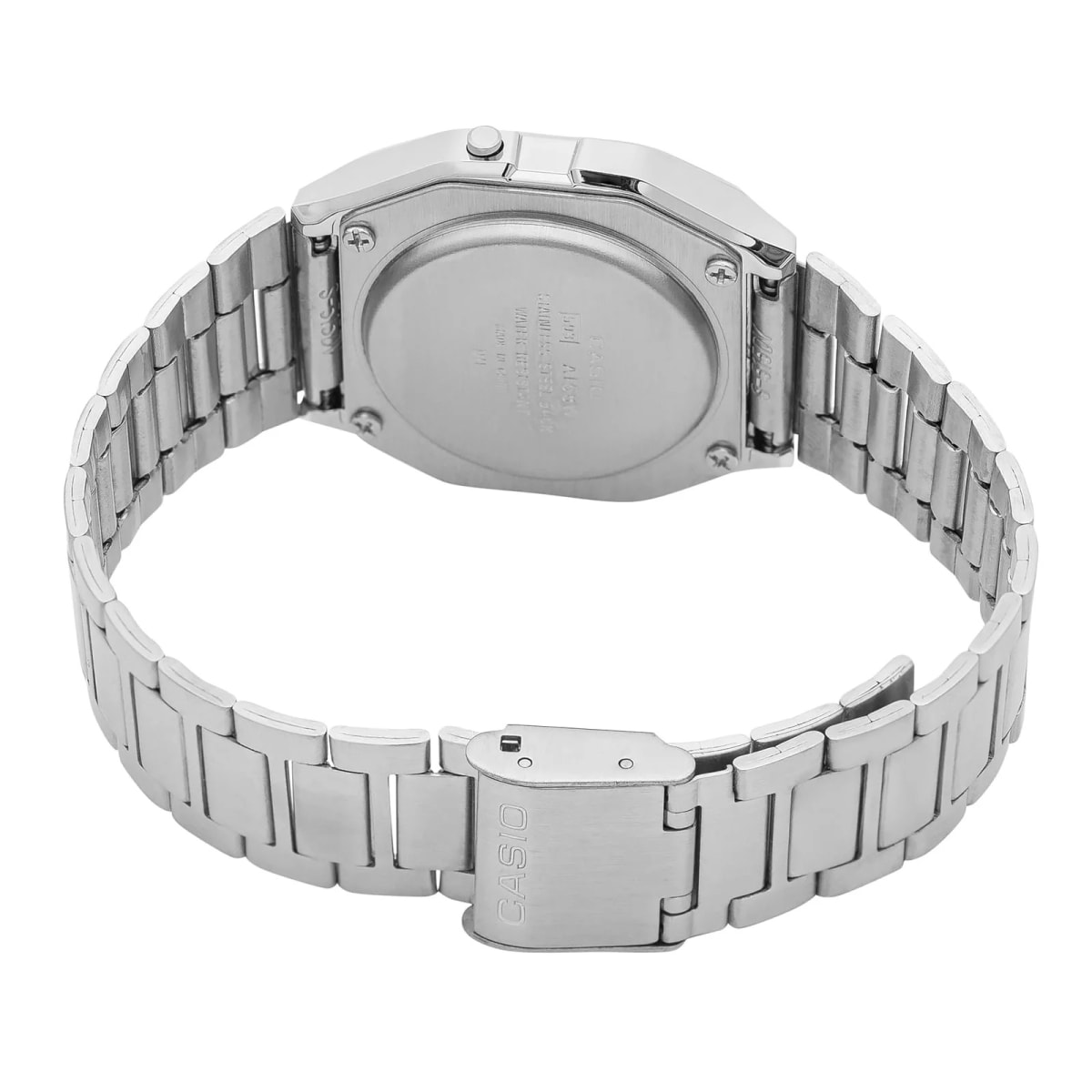 Reloj CASIO Retro A158WA-1D Resina Unisex Plateado3