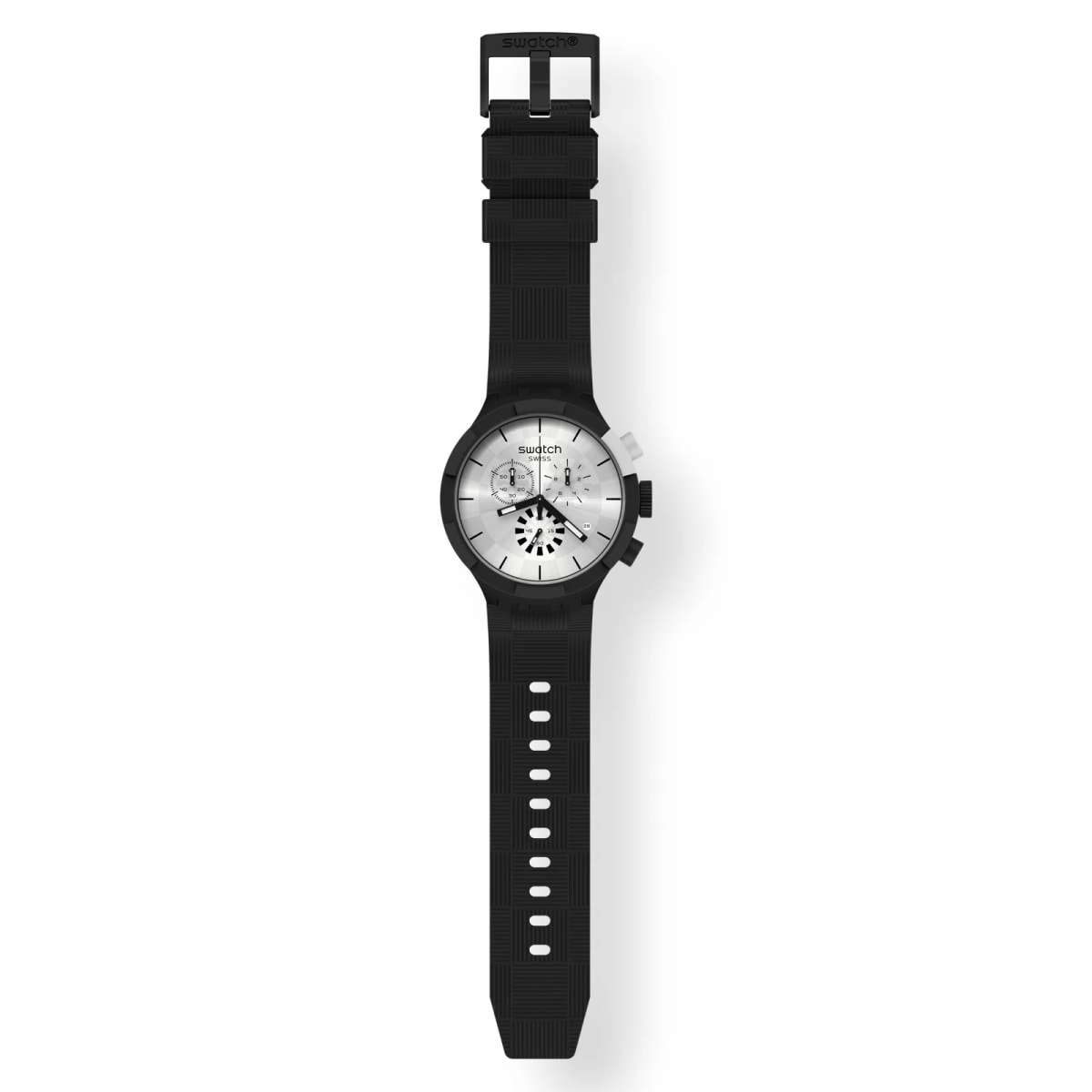 Reloj SWATCH CHEQUERED SILVER SB02B404 Negro5