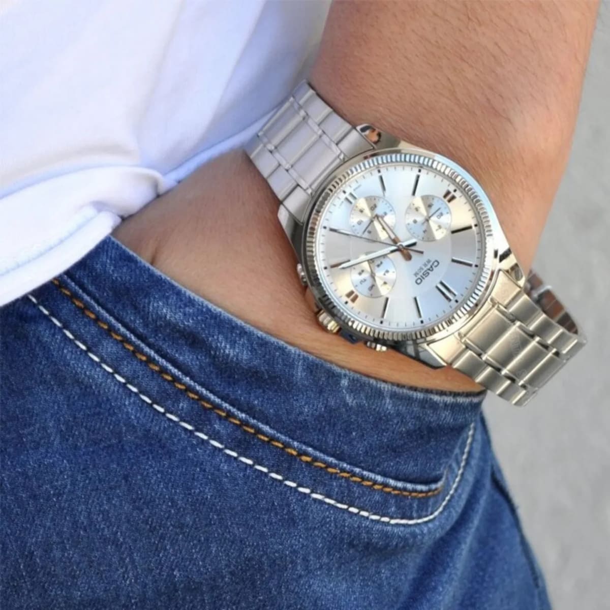 Reloj CASIO Regular MTP-1375D-7A Acero Hombre Plateado4