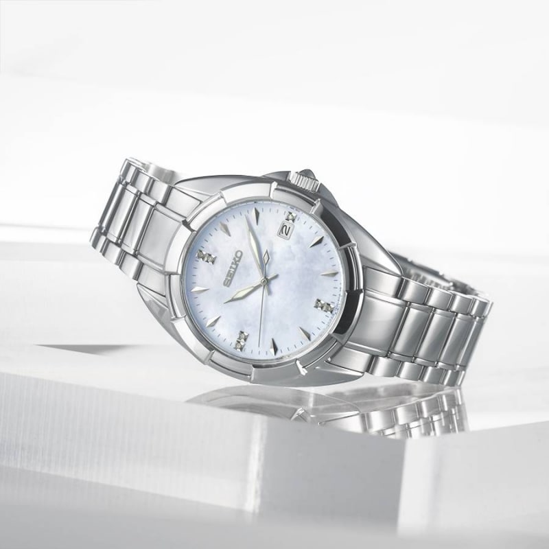 Reloj SEIKO SKK885P1 Cuarzo Acero Mujer Plateado5