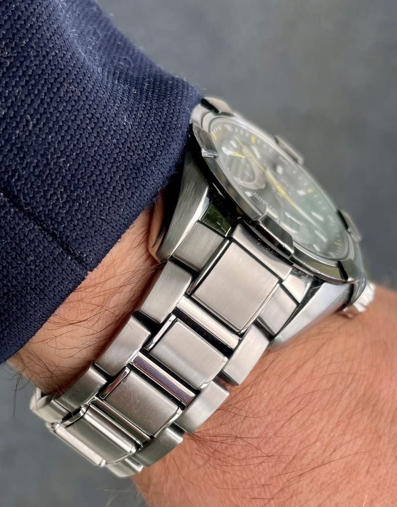 Reloj SEIKO VELATURA SRH015P1 Kinetic Acero Hombre Plateado4