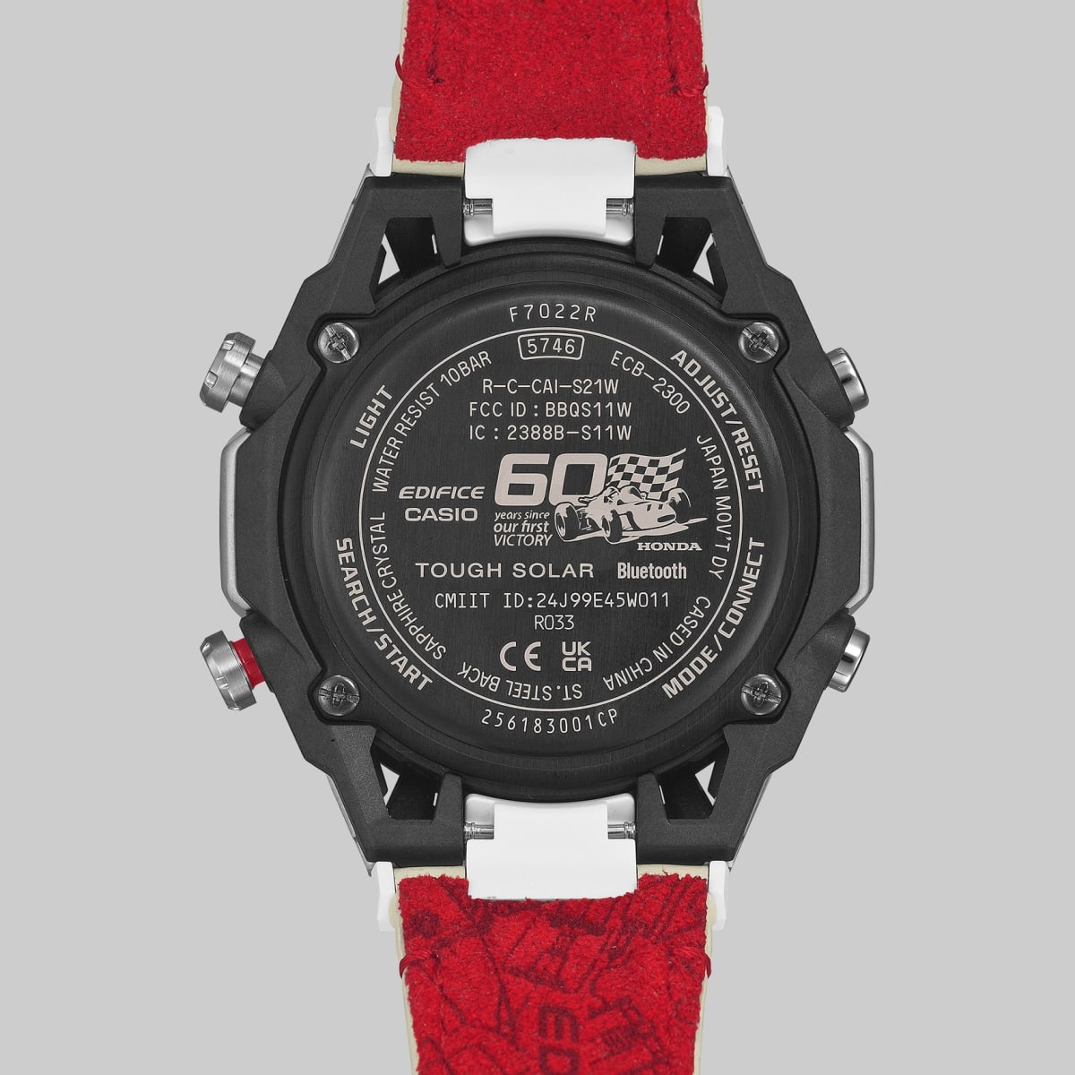 Reloj EDIFICE ECB-2300HR-1A Carbono/Acero Hombre Blanco5