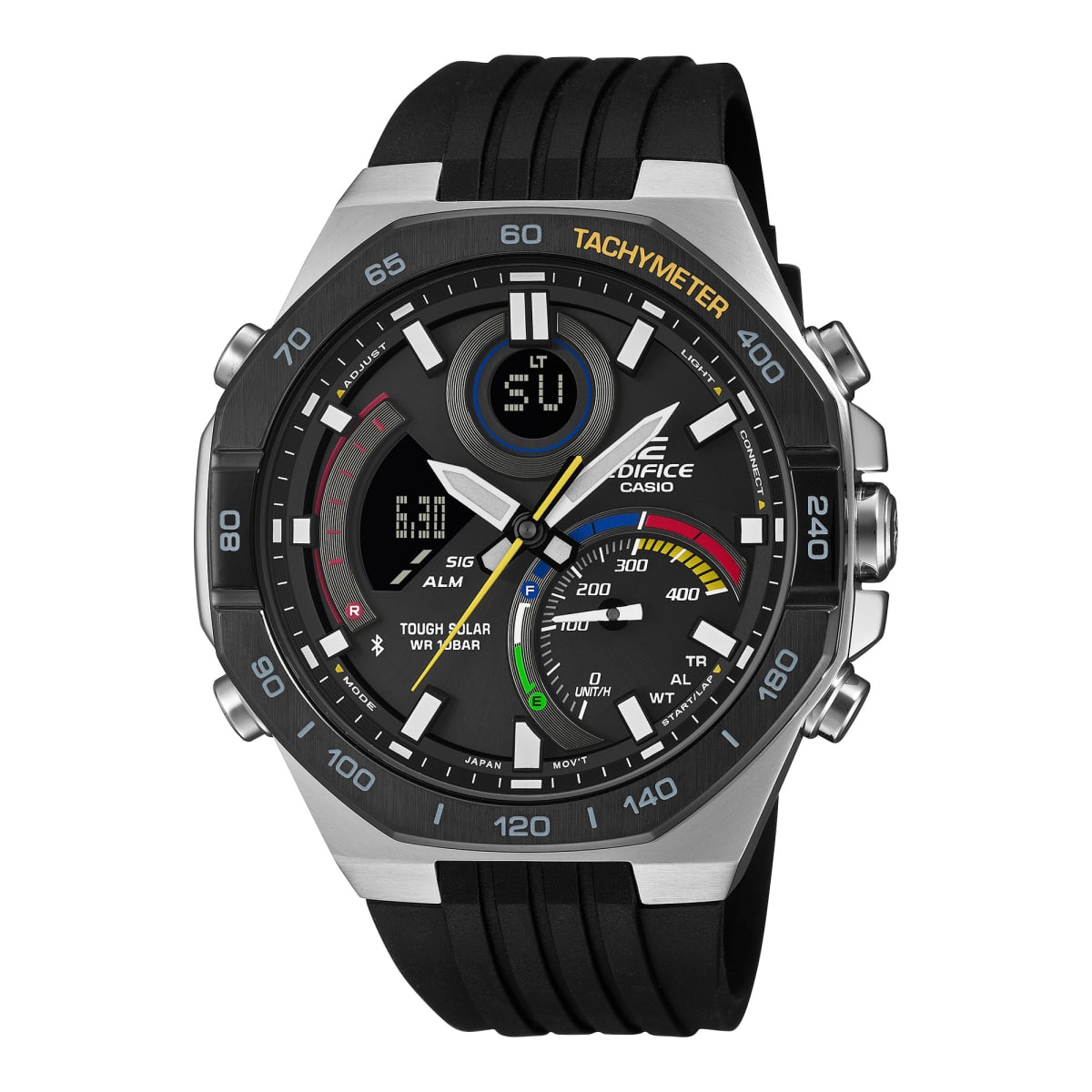 Reloj EDIFICE ECB-950MP-1A Acero/Resina Hombre Plateado/Negro1