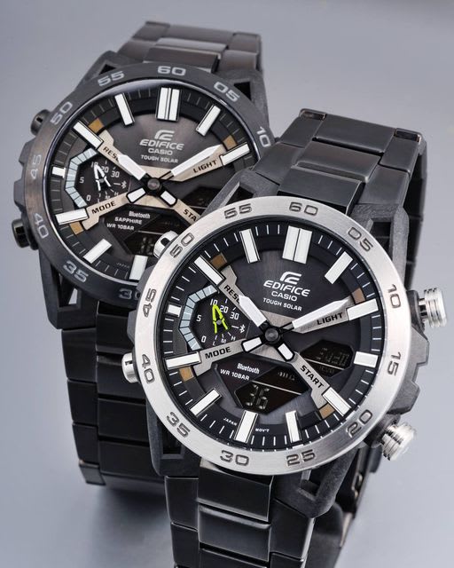 Reloj EDIFICE ECB-2000DD-1A Carbono/Acero Hombre Negro3