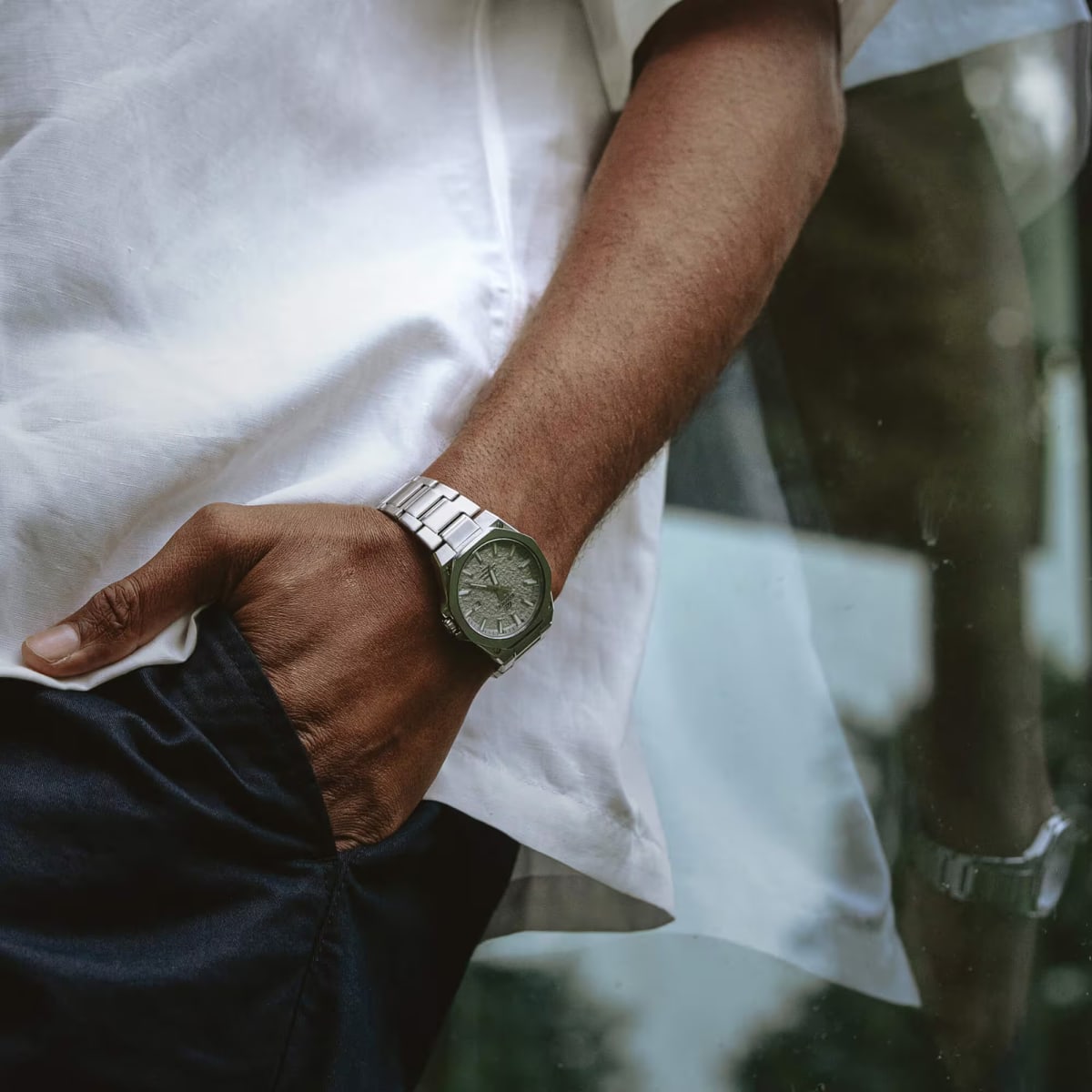 Reloj EDIFICE EFR-S108DE-8A Acero Hombre Plateado4