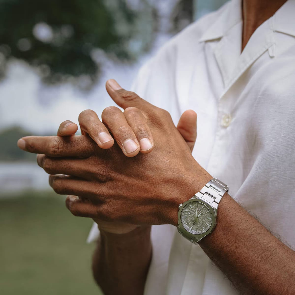 Reloj EDIFICE EFR-S108DE-8A Acero Hombre Plateado3