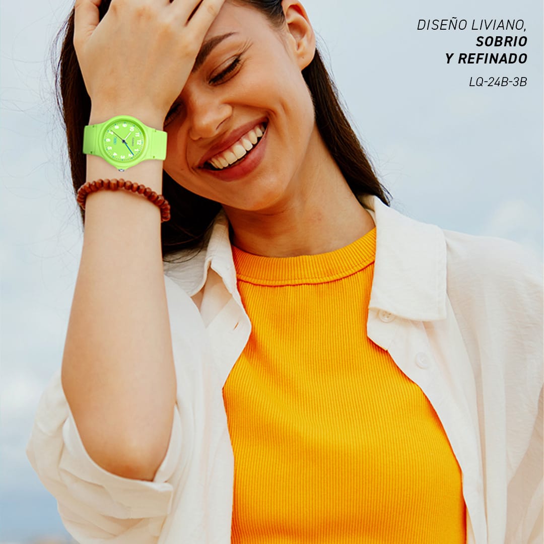 Reloj CASIO Regular LQ-24B-3B Resina Mujer Verde3