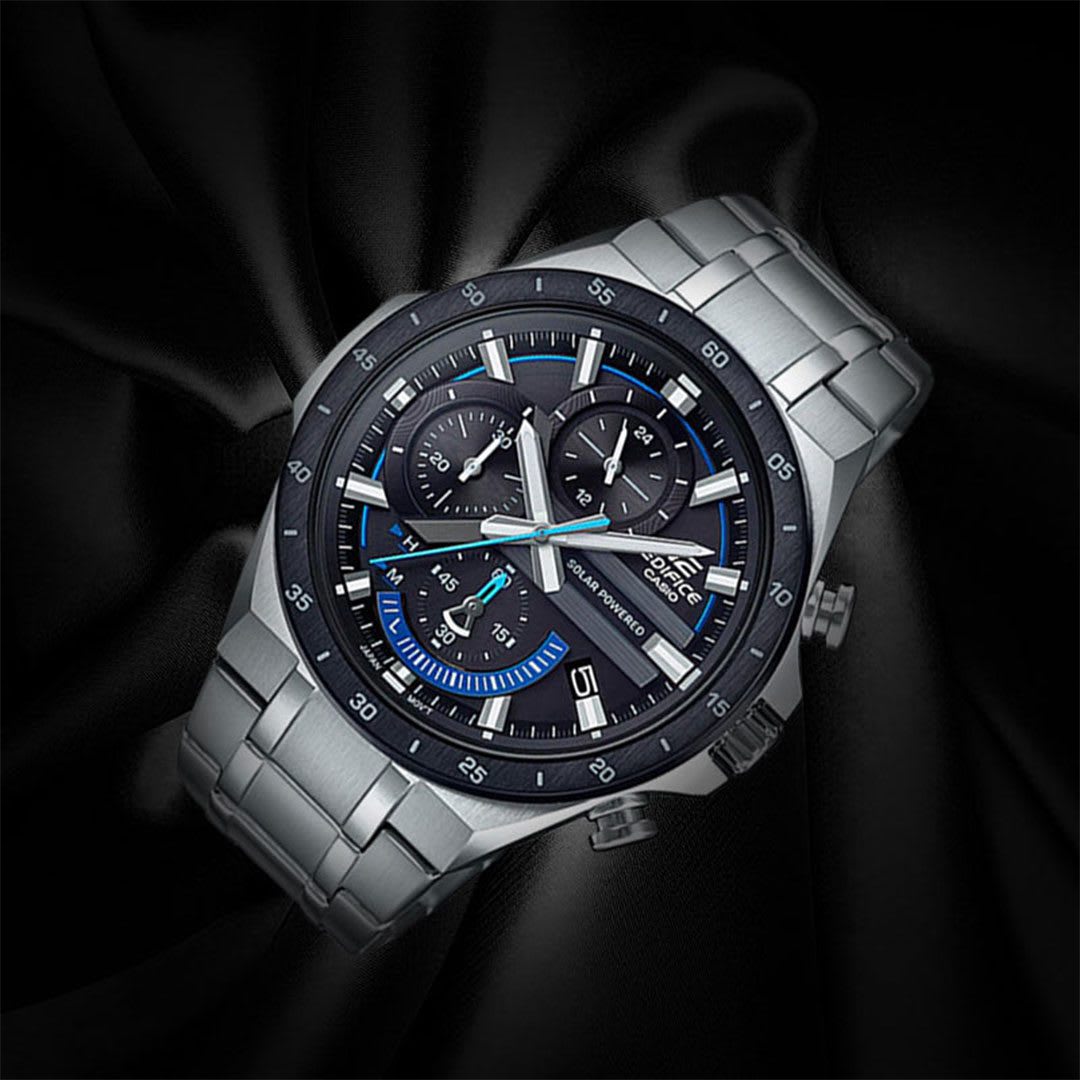 Reloj EDIFICE EQS-920DB-1B Acero Hombre Plateado2