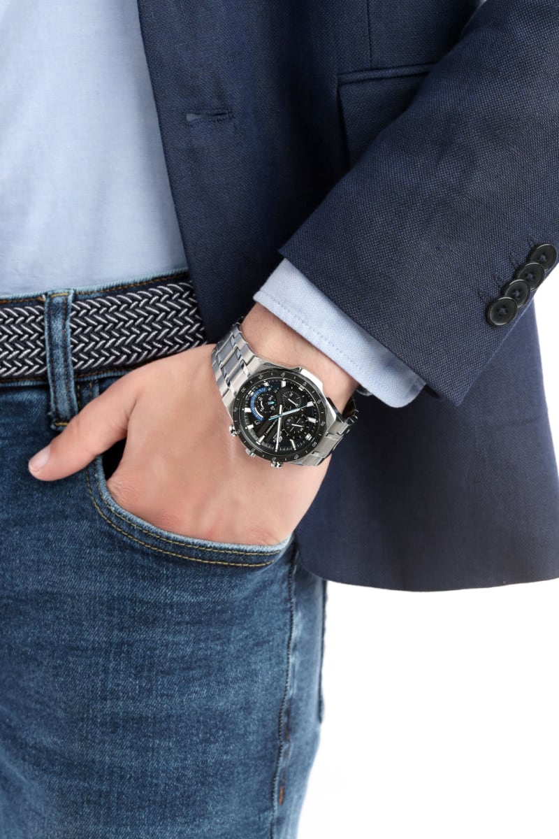 Reloj EDIFICE EQS-920DB-1B Acero Hombre Plateado3