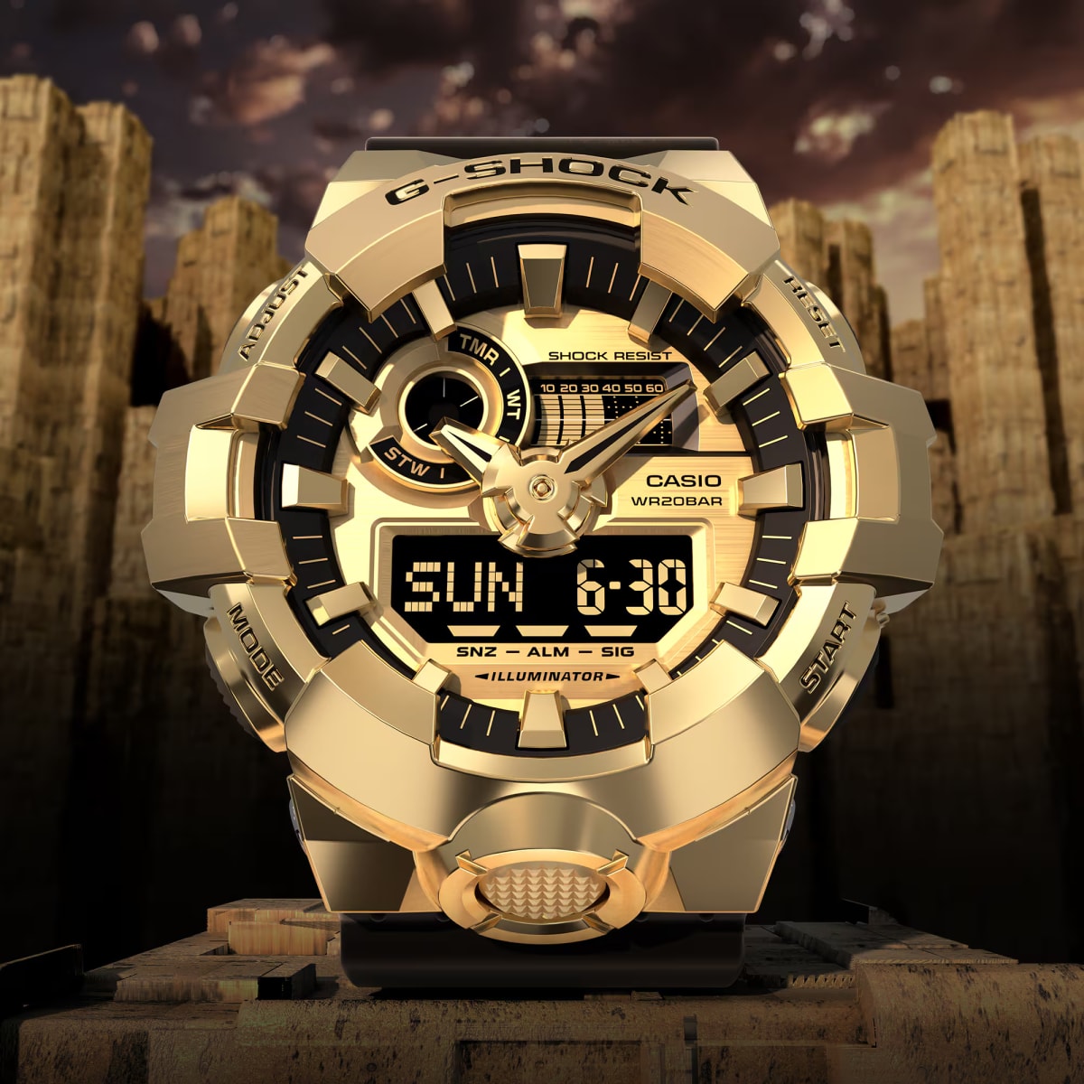 Reloj G-SHOCK GM-700G-9A Resina Hombre Dorado3