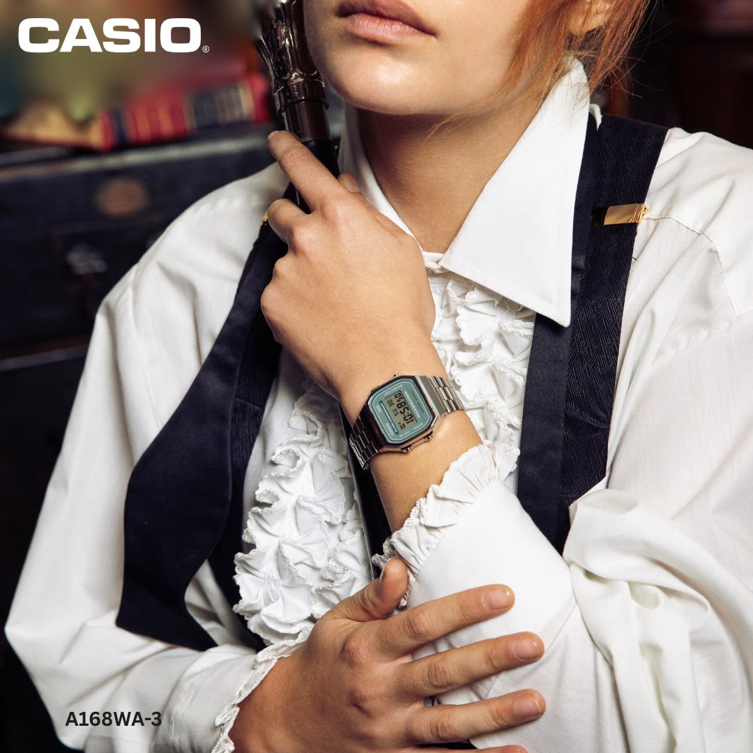 Reloj CASIO Retro A168WA-3A Resina/Cromado Unisex Plateado5