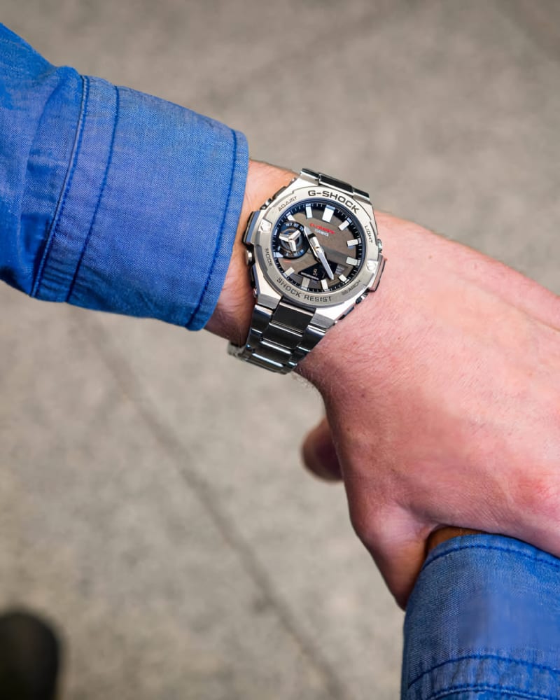 Reloj G-SHOCK GST-B500D-1A Resina/Acero Hombre Plateado3