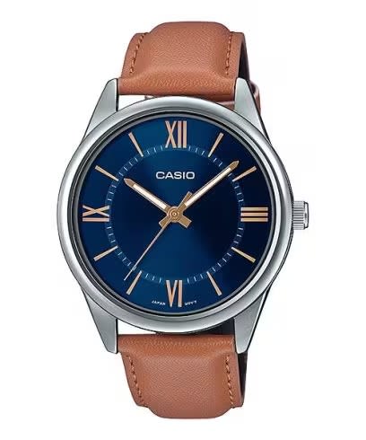 Reloj CASIO Regular MTP-V005L-2B5 Acero/Cuero Hombre Plateado/Marrón1