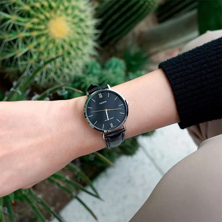 Reloj CASIO Regular LTP-VT01L-1B Acero/Cuero Mujer Plateado/Negro4