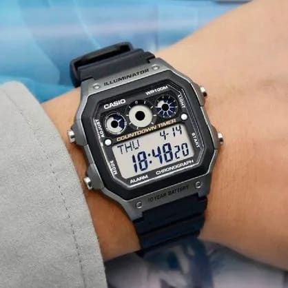 Reloj CASIO Regular AE-1300WH-8A Resina Juvenil Gris/Negro3