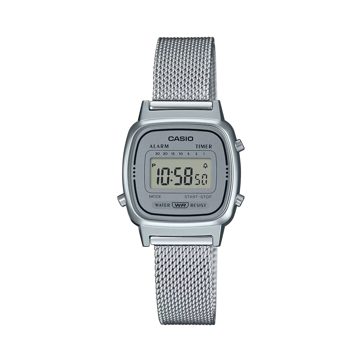 Reloj CASIO Retro LA670WEM-7 Resina Mujer Plateado1