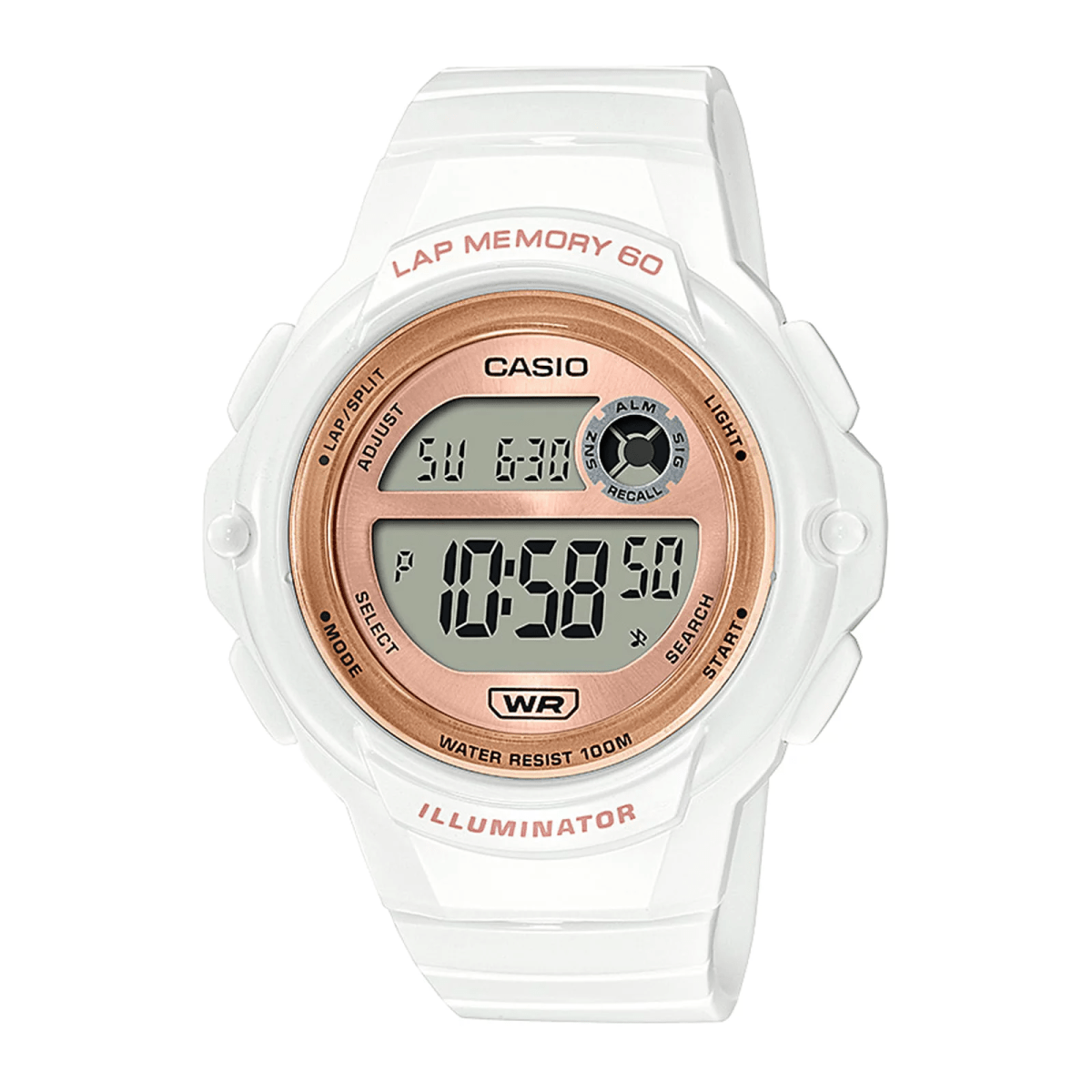 Reloj CASIO Regular LWS-1200H-7A2 Resina Mujer Blanco1