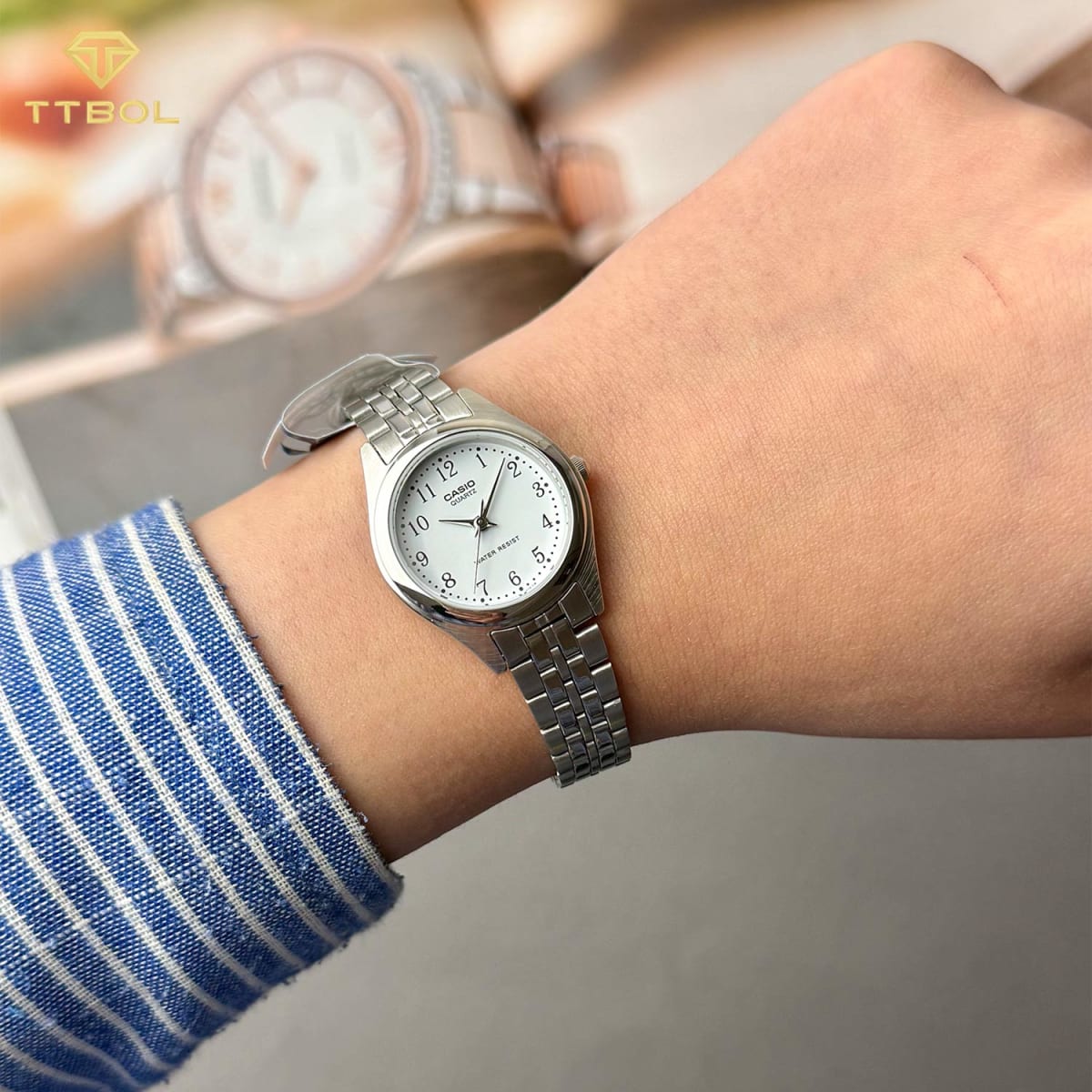 Reloj CASIO Regular LTP-1129A-7B Acero Mujer Plateado3