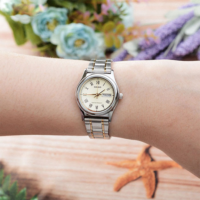 Reloj CASIO Regular LTP-V006SG-9B Acero Mujer Plateado/Dorado3