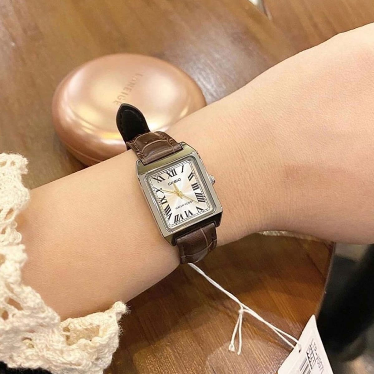 Reloj CASIO Regular LTP-V007L-7B2 Acero/Cuero Mujer Plateado/Marrón2