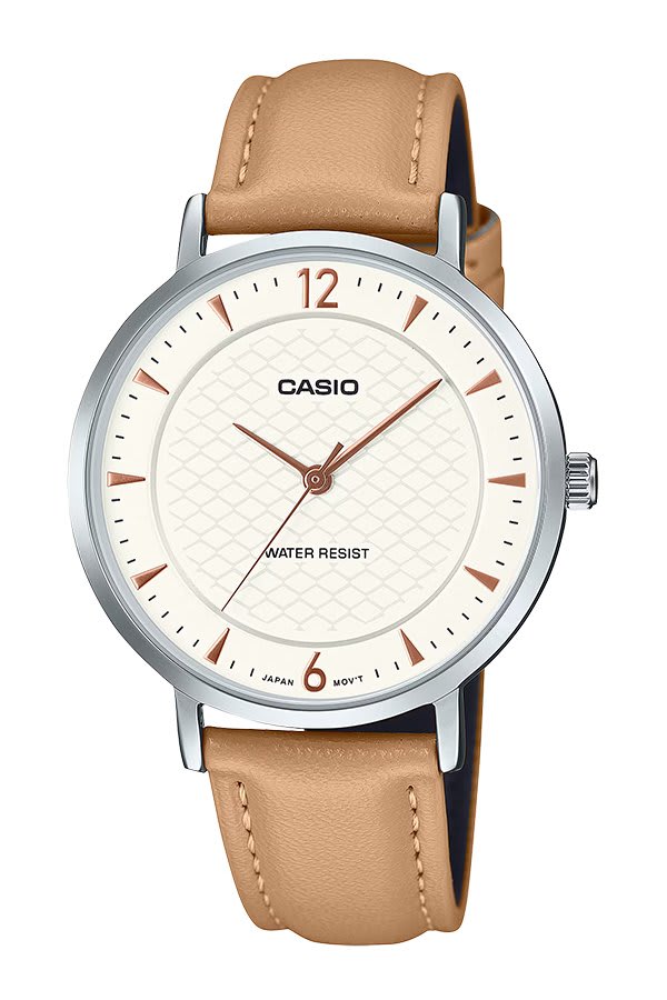 Reloj CASIO Regular LTP-VT04L-7A1 Acero/Cuero Mujer  Plateado/Marrón1