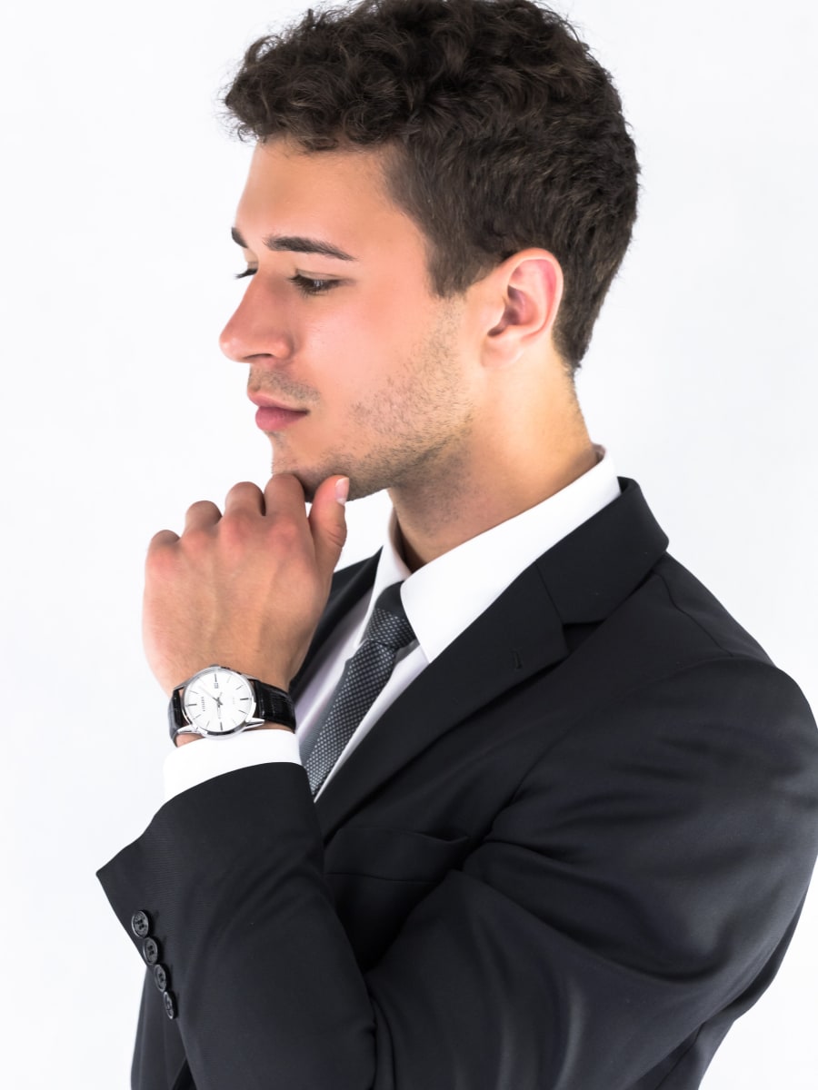 Reloj CITIZEN BI5000-01A Acero/Cuero Hombre Plateado/Negro3