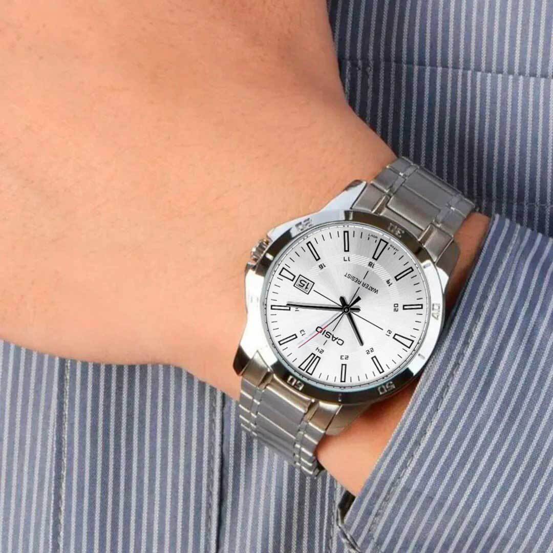 Reloj CASIO Regular MTP-V004D-7C Acero Hombre Plateado2