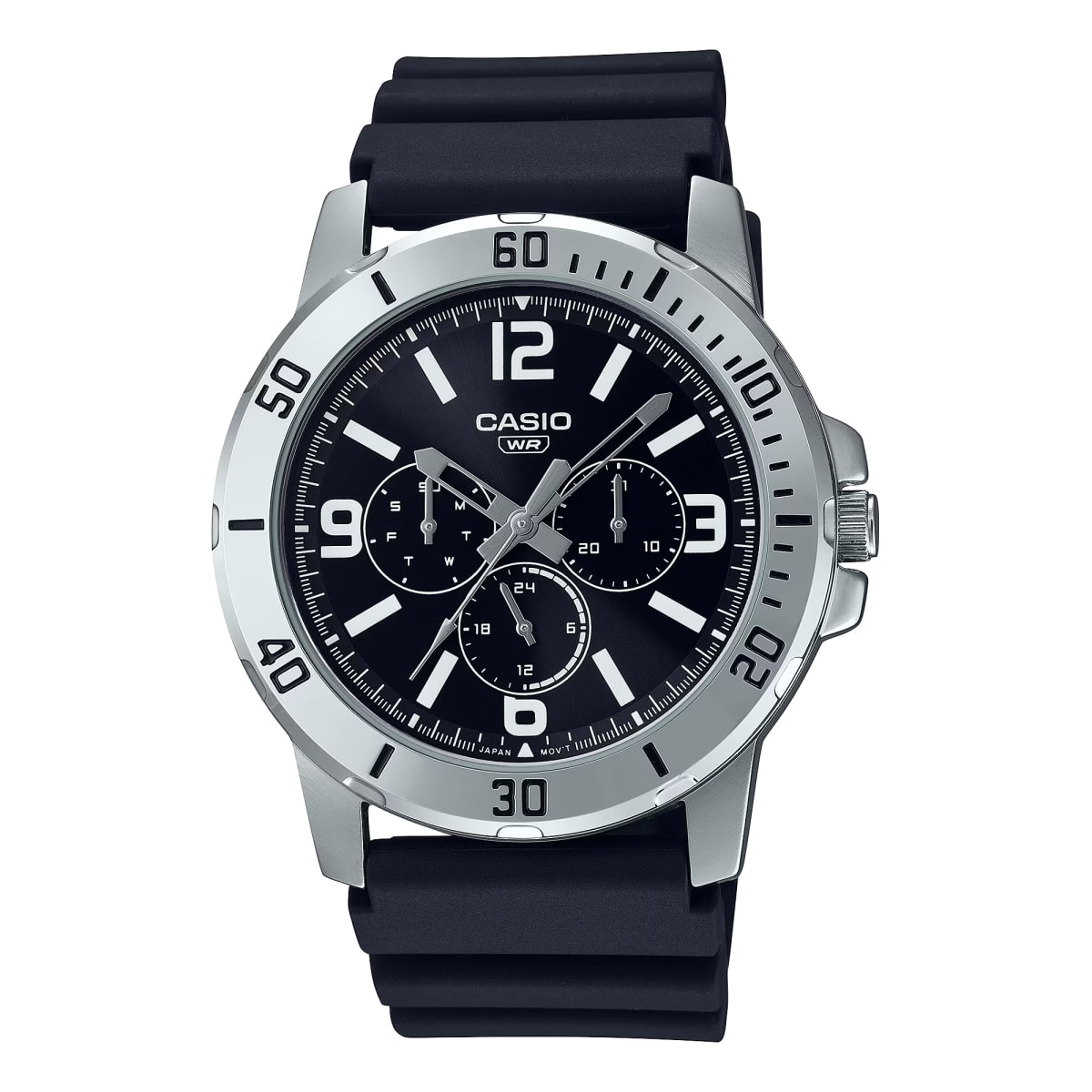Reloj CASIO Regular MTP-VD300-1B Acero/Resina Hombre Plateado/Negro1