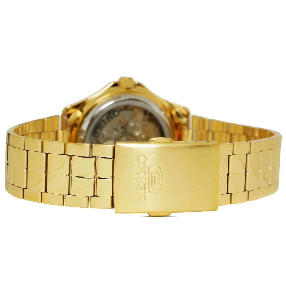 Reloj SEIKO 5 SNKK98K1 Automático Acero Hombre Dorado3