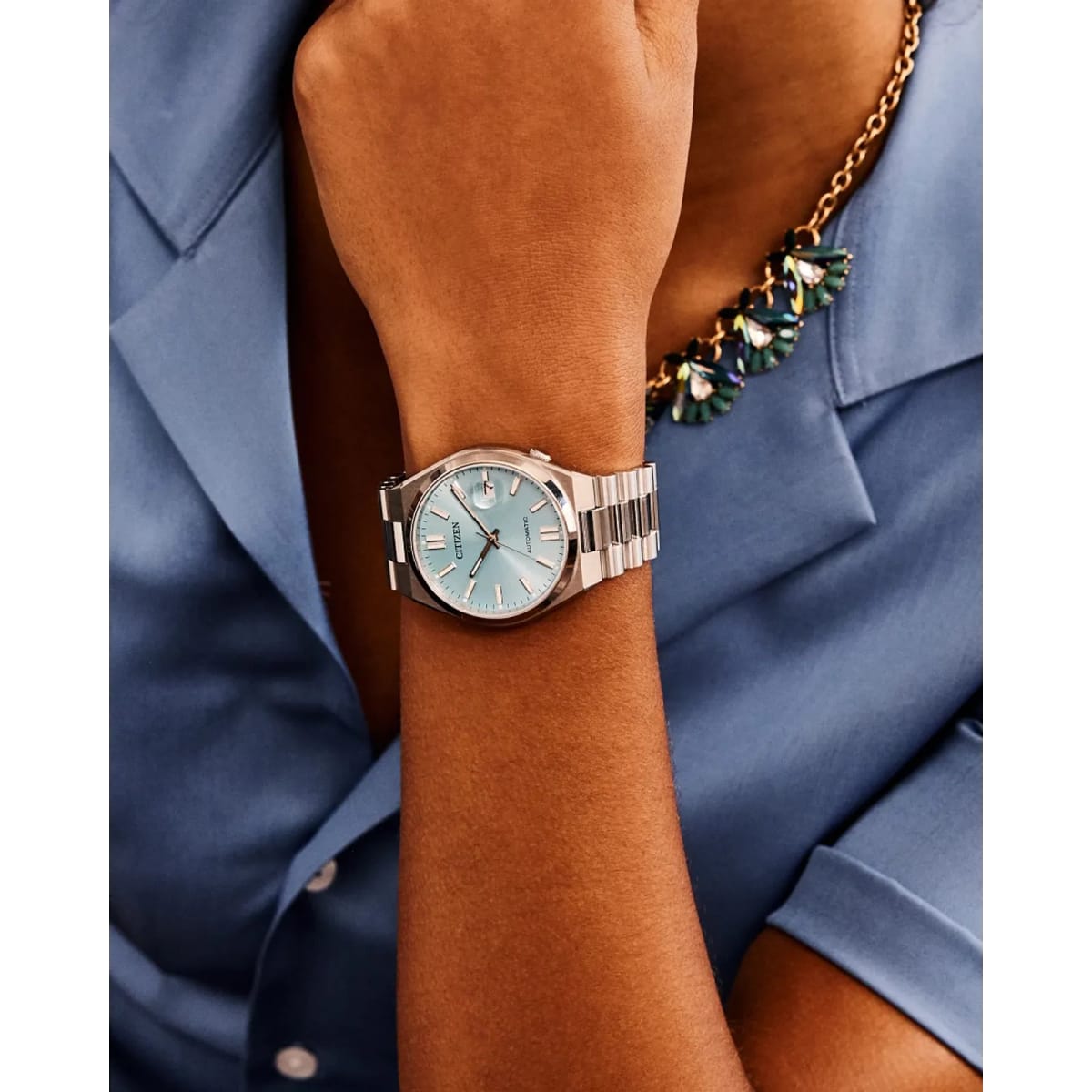 Reloj CITIZEN Automático NJ0151-53M Acero Unisex Plateado6