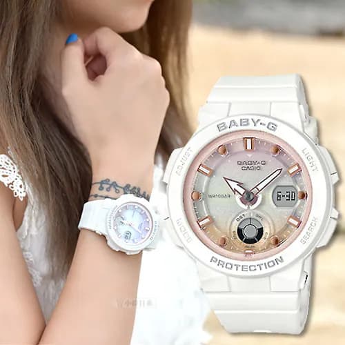 Reloj BABY-G BGA-250-7A2 Resina Mujer Blanco4