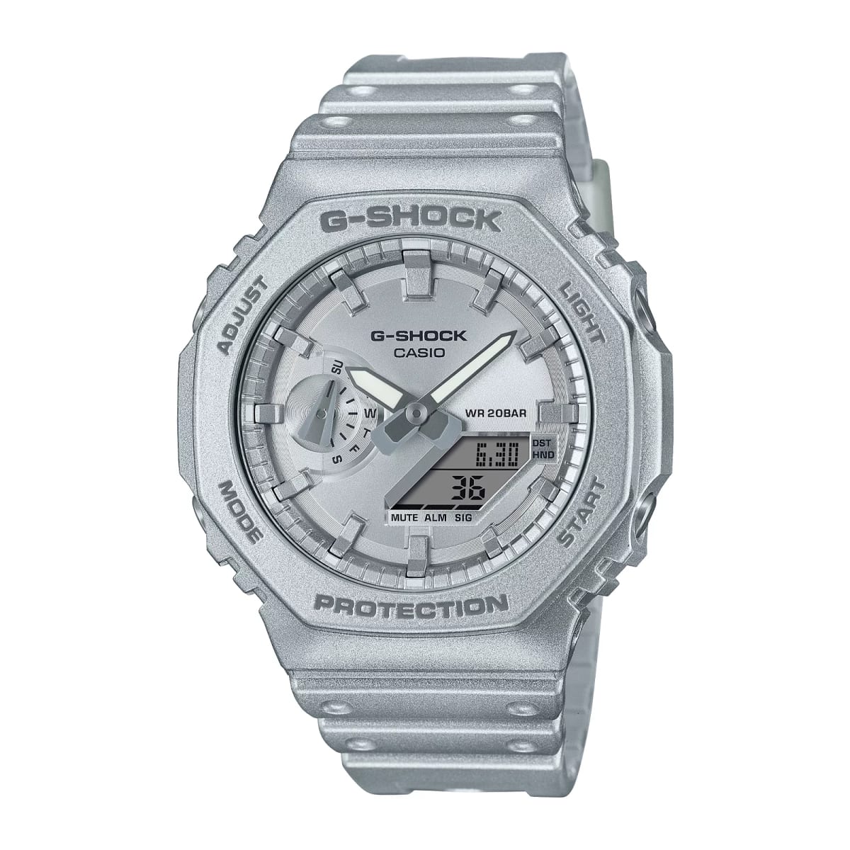 Reloj G-SHOCK GA-2100FF-8A Carbono/Resina Hombre Plateado1