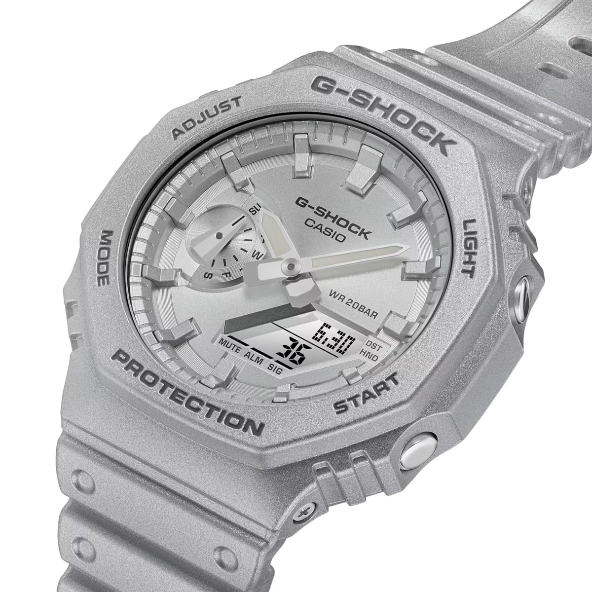 Reloj G-SHOCK GA-2100FF-8A Carbono/Resina Hombre Plateado2
