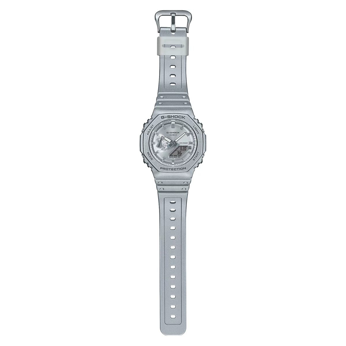 Reloj G-SHOCK GA-2100FF-8A Carbono/Resina Hombre Plateado4