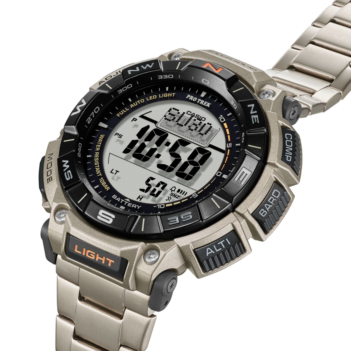 Reloj PROTREK PRG-340T-7 Resina/Titanio Hombre Plateado4