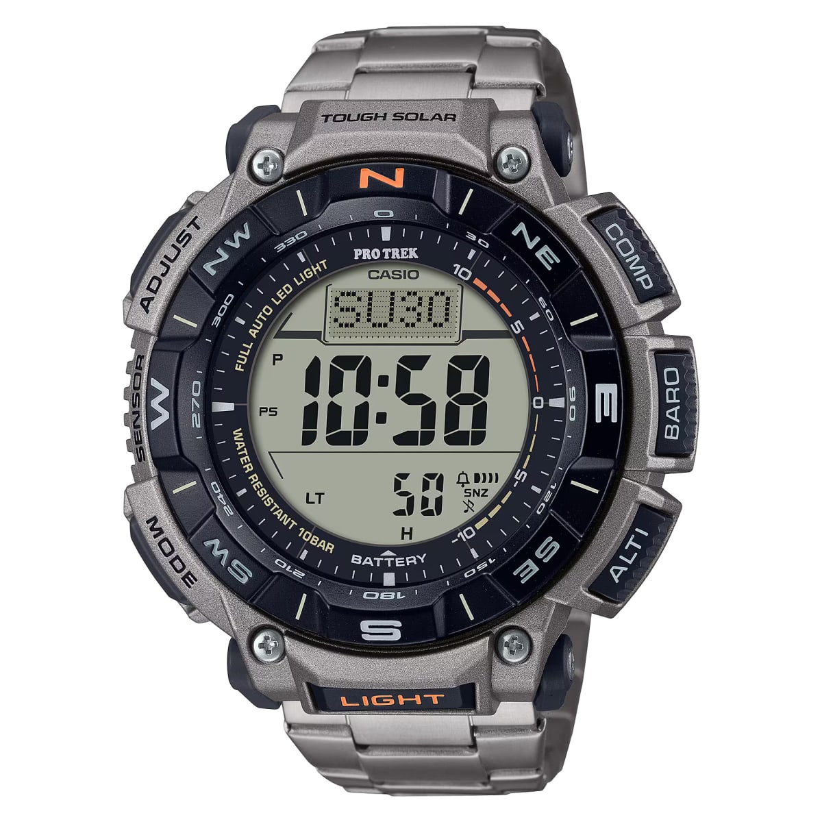 Reloj PROTREK PRG-340T-7 Resina/Titanio Hombre Plateado1
