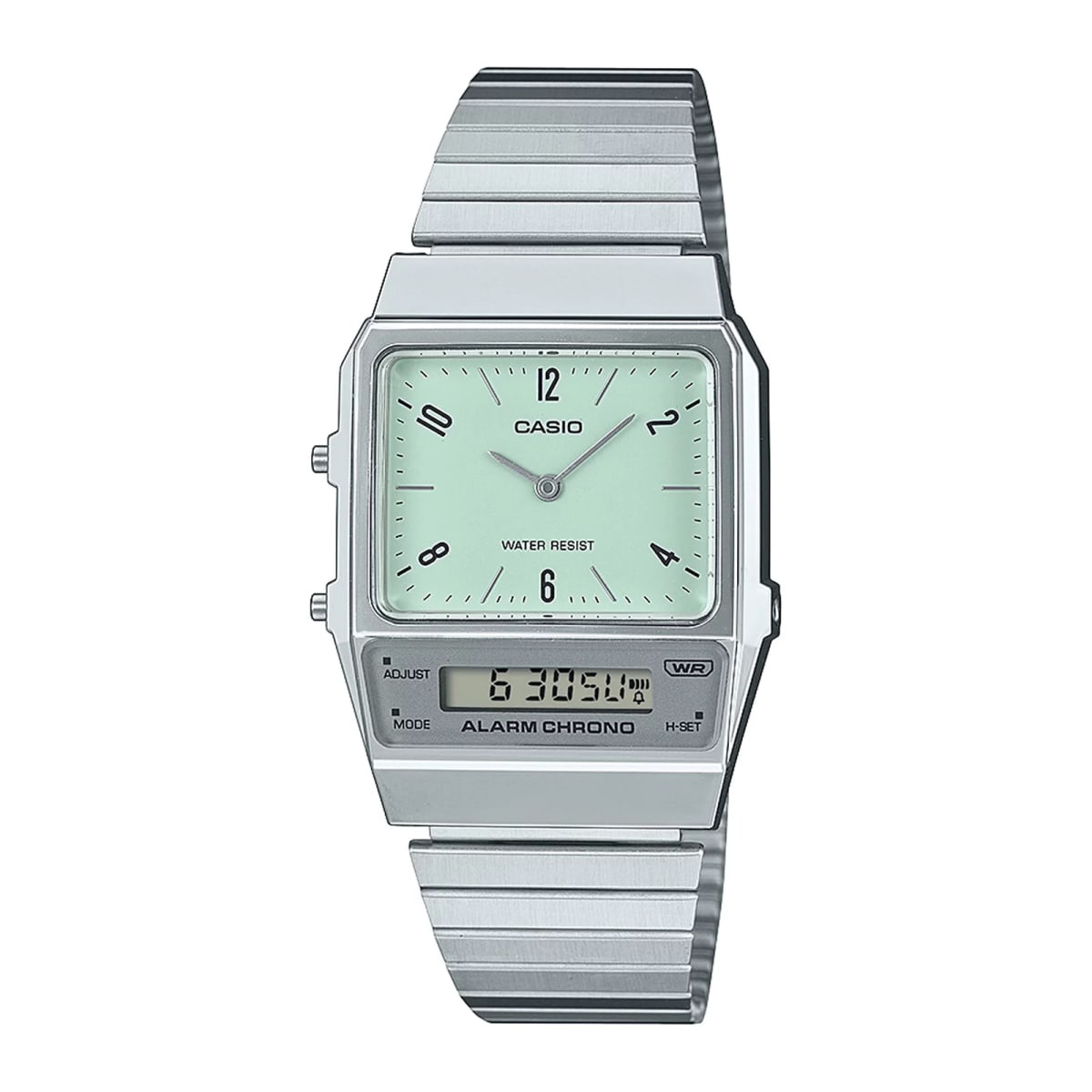 Reloj CASIO Retro AQ-800E-3A Resina/Cromado Juvenil Plateado1